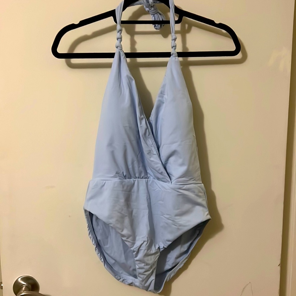 Vix baby blue Halter swimsuit L